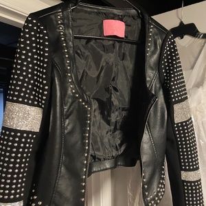 Faux leather jacket
